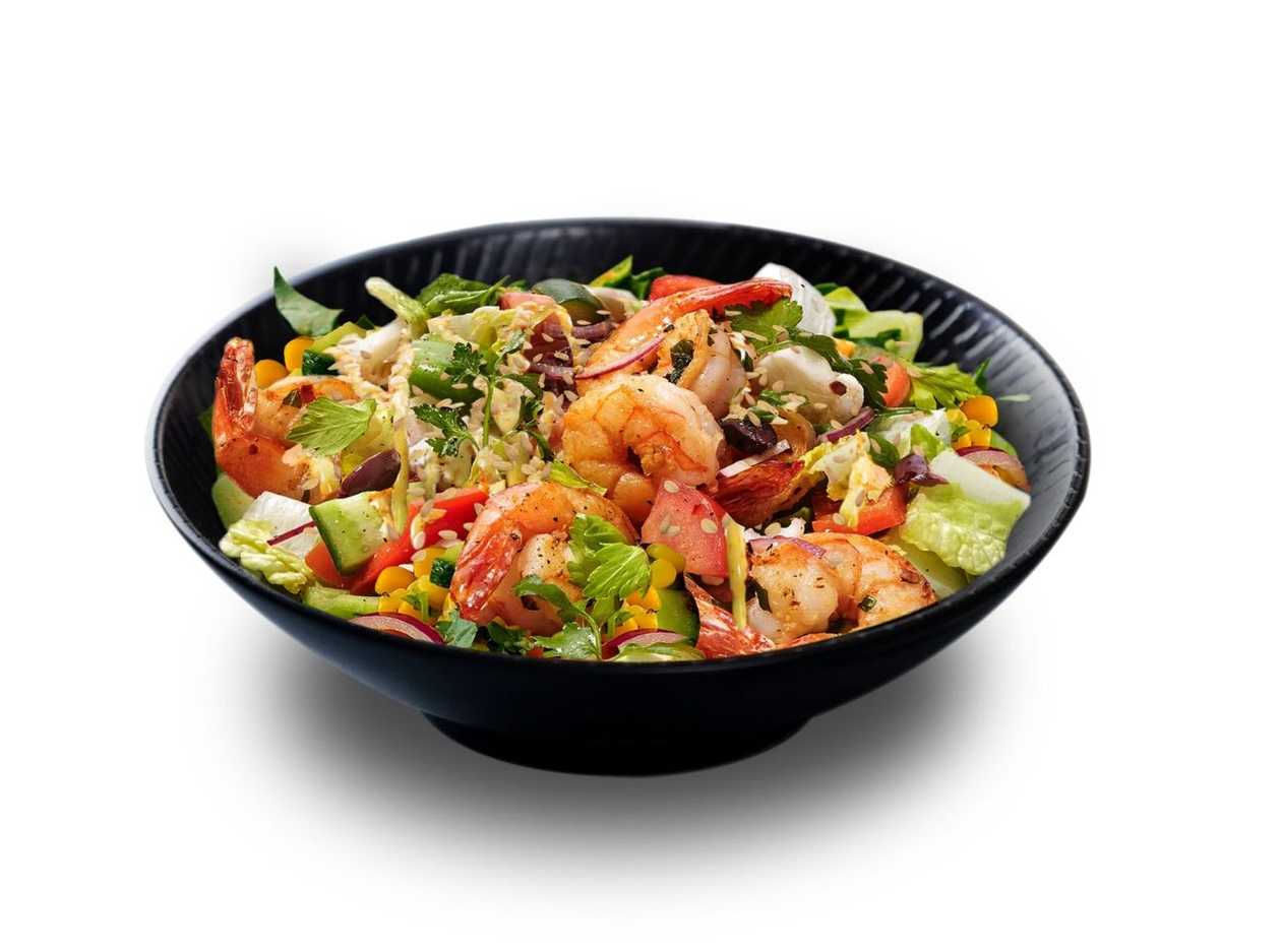 G07 Grilled shrimp and avocado salad