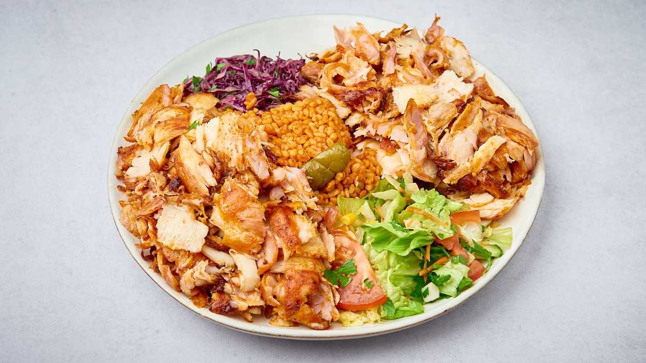 XL Talerz Kebab z Kurczaka