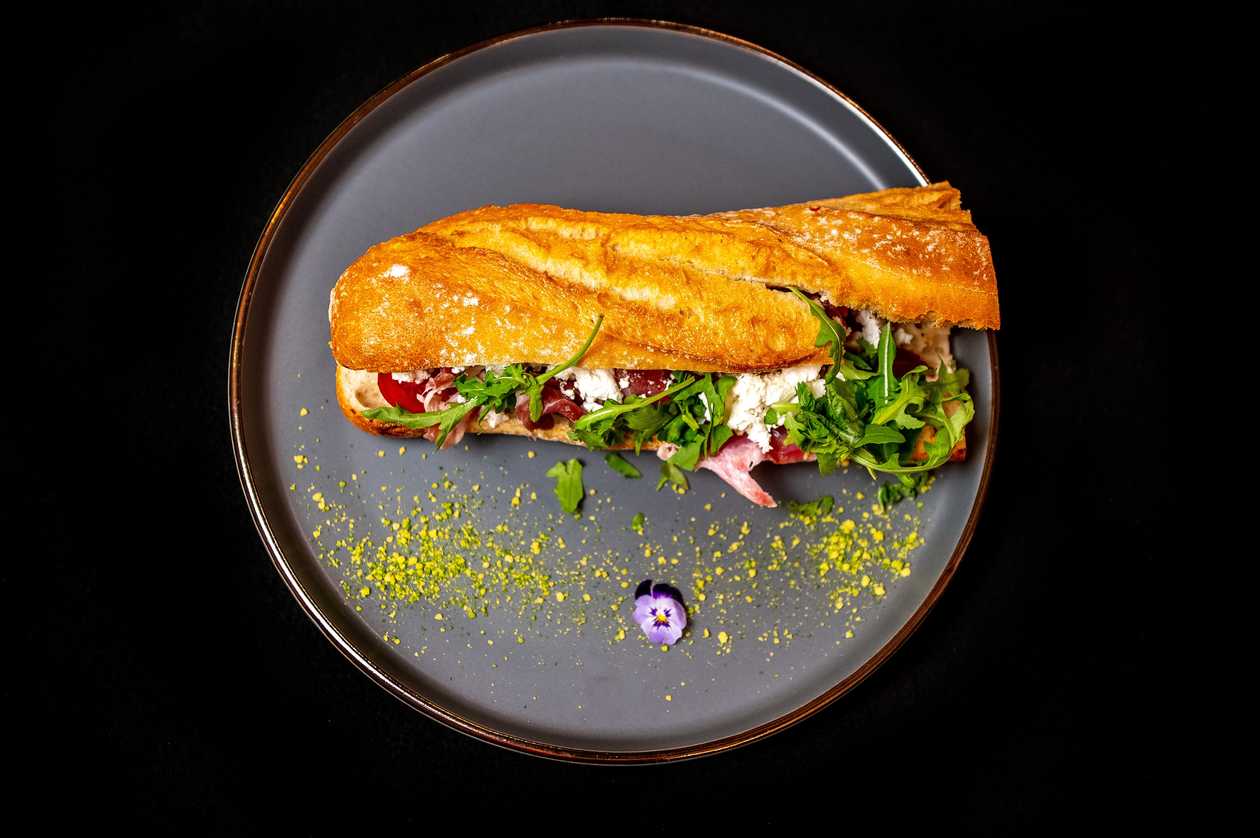 Lazy morning baguette