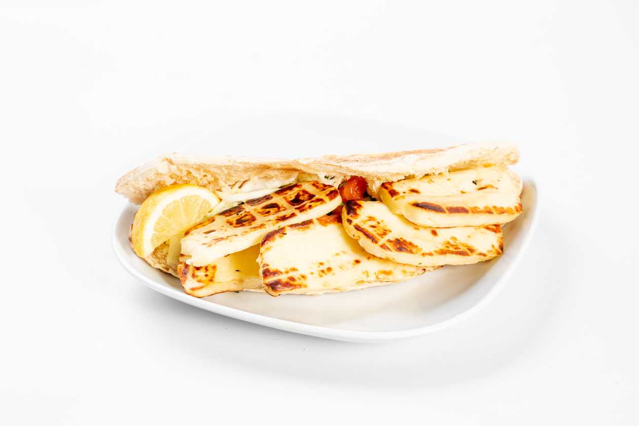 Halloumi In Cypriot Pita