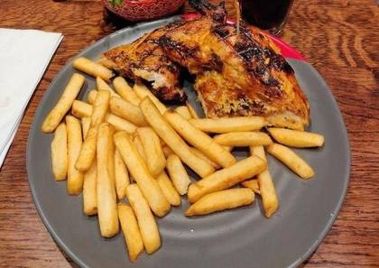 Chicken with Chips and Salad