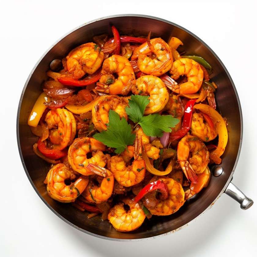 Shrimp jalfrezi
