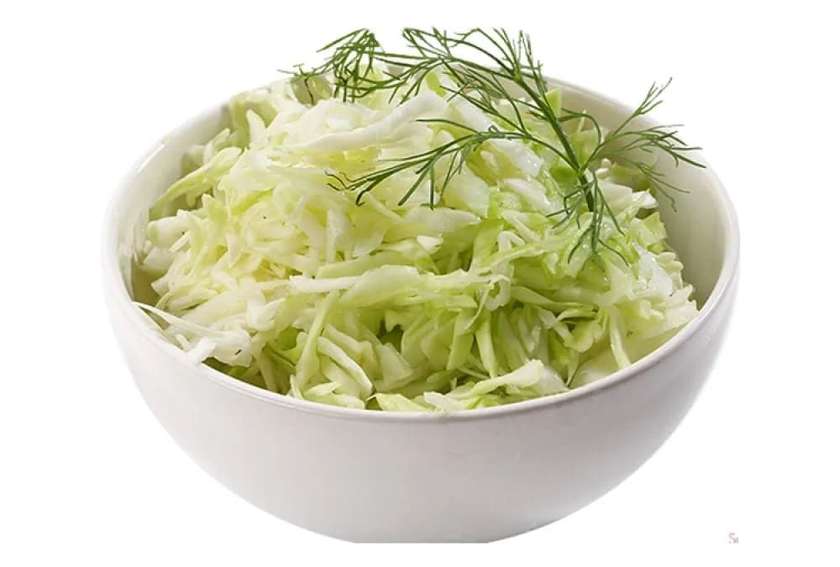 Raw cabbage salad