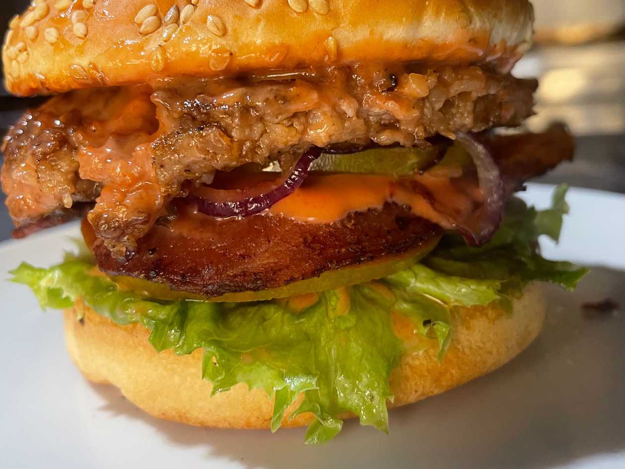 Bacon Burger with Fries