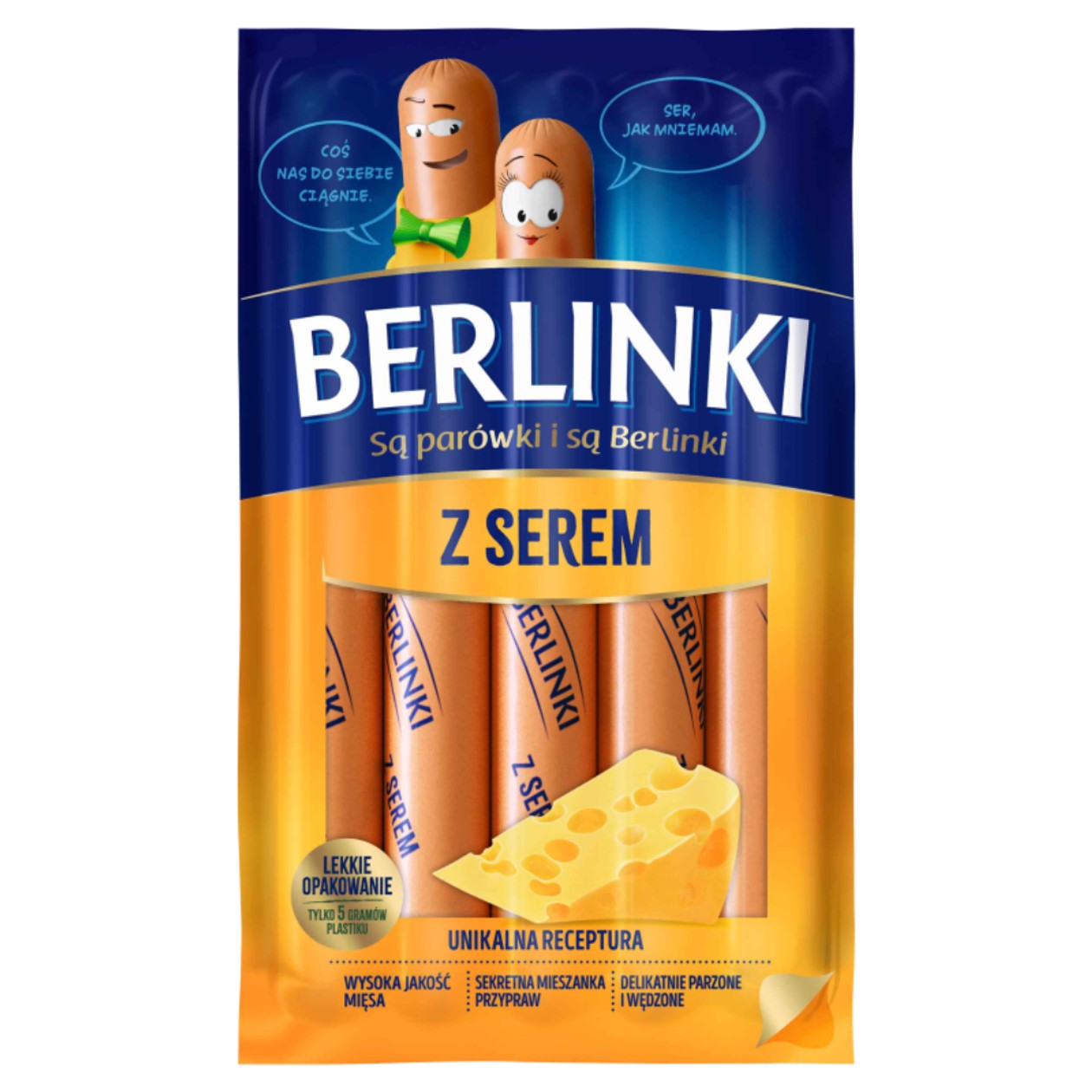 Berlinki Parówki z Serem Morliny 250g (expires soon)
