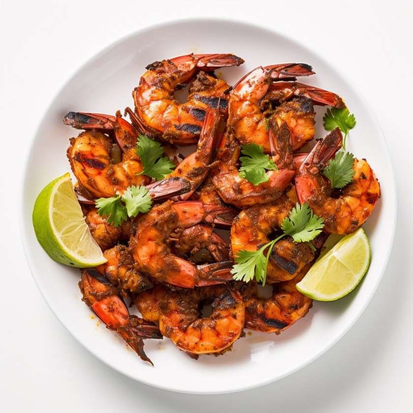 Tandoori prawns