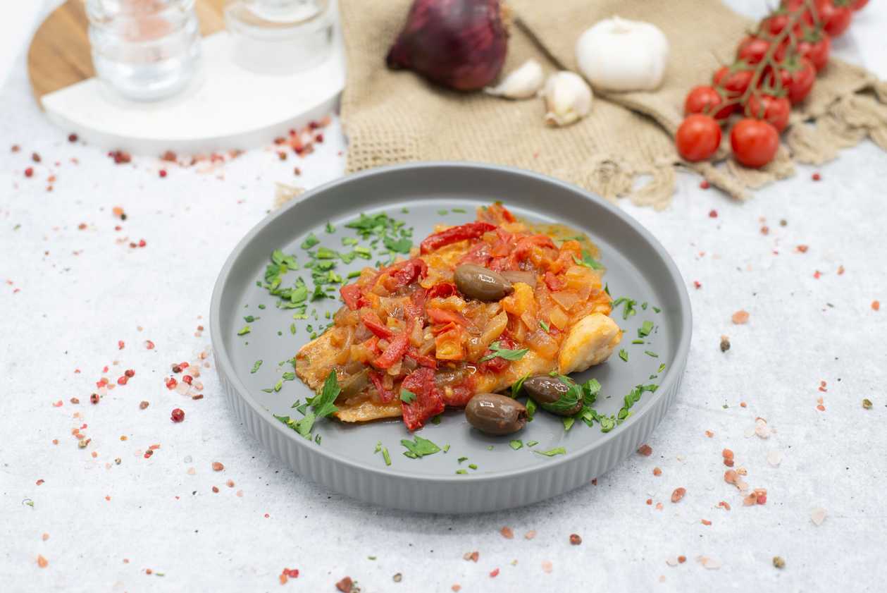 File de salau la cuptor cu legume 150g