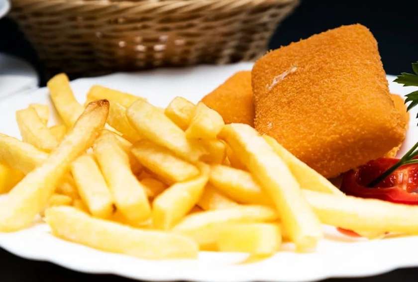 Fries from fresh potatoes