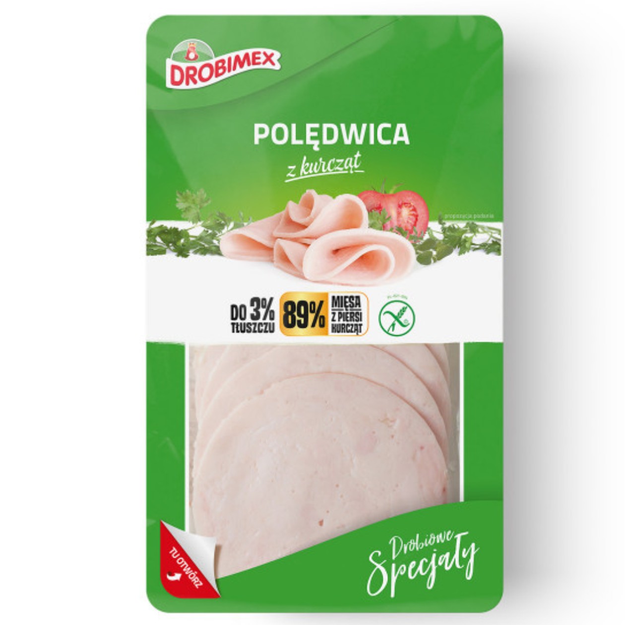 Polędwica z Kurcząt Plastry Drobimex 100g (expires soon)