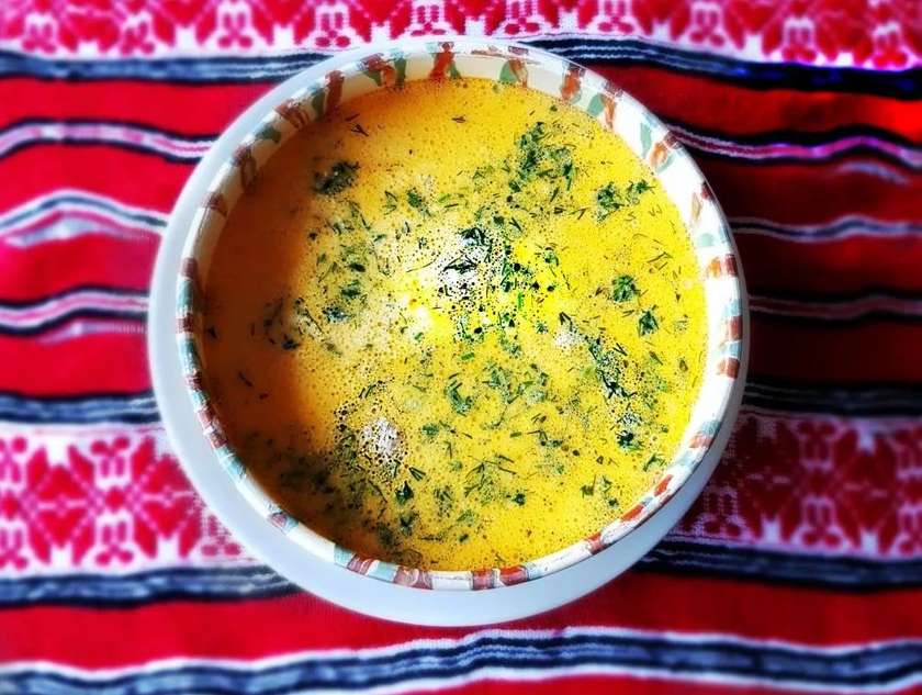 Greek-style meatball soup