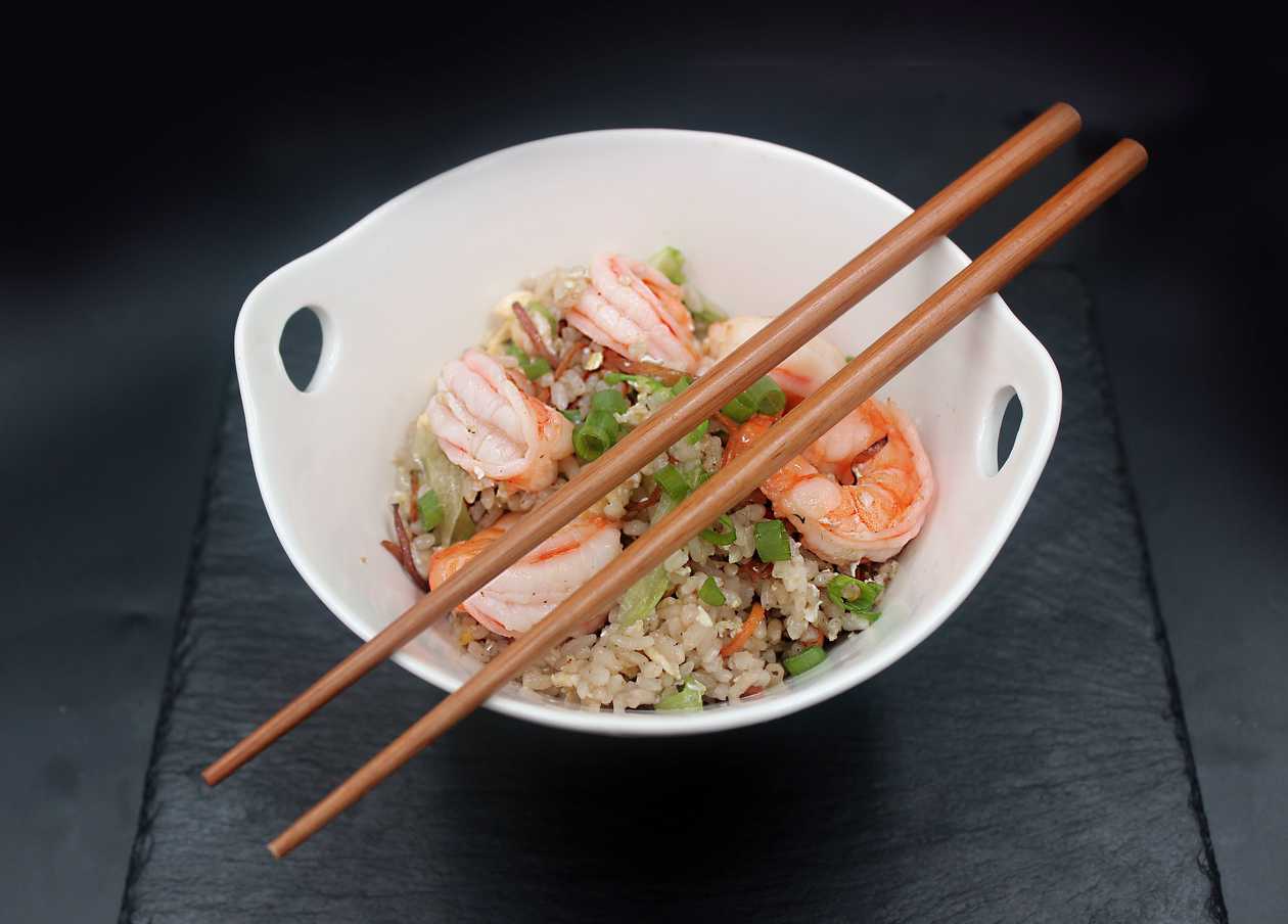 Yangzhou fried rice with shrimp