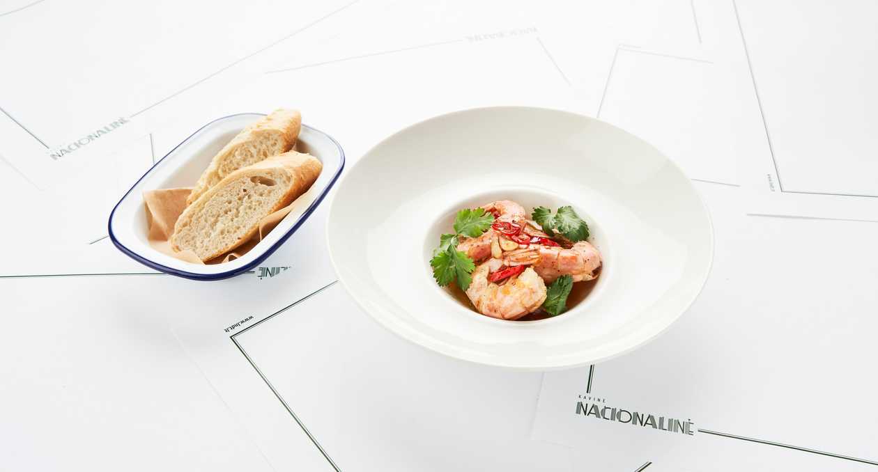 Fried tiger prawns "De Marinero"