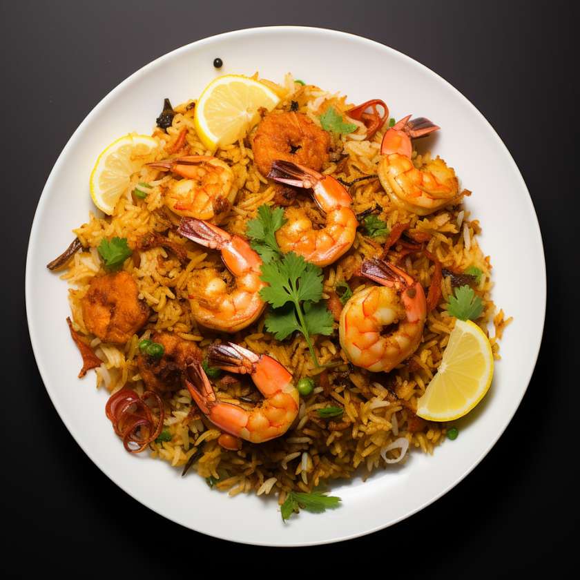 Shrimps Biryani