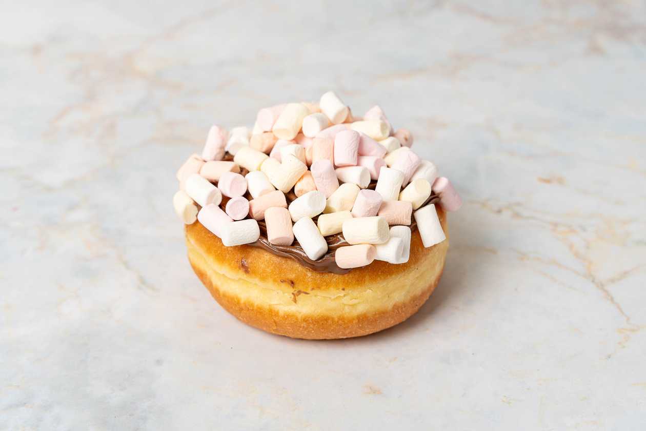 Marshmallow Chocolate Filled Doughnut