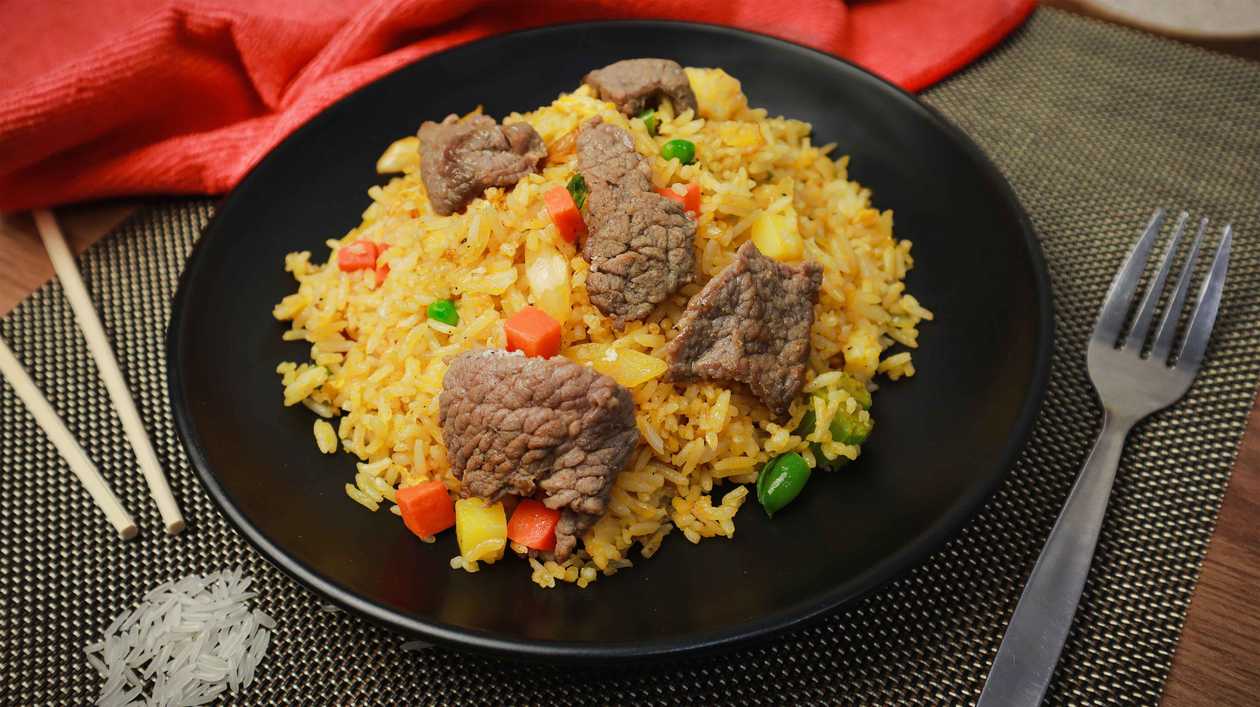 Rice with beef