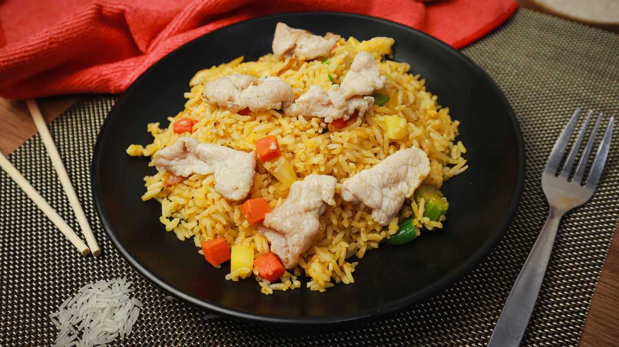 Rice with pork