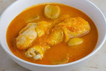 Fufu with Chicken Soup