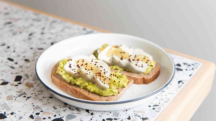 Avo Halloumi Open Toastie