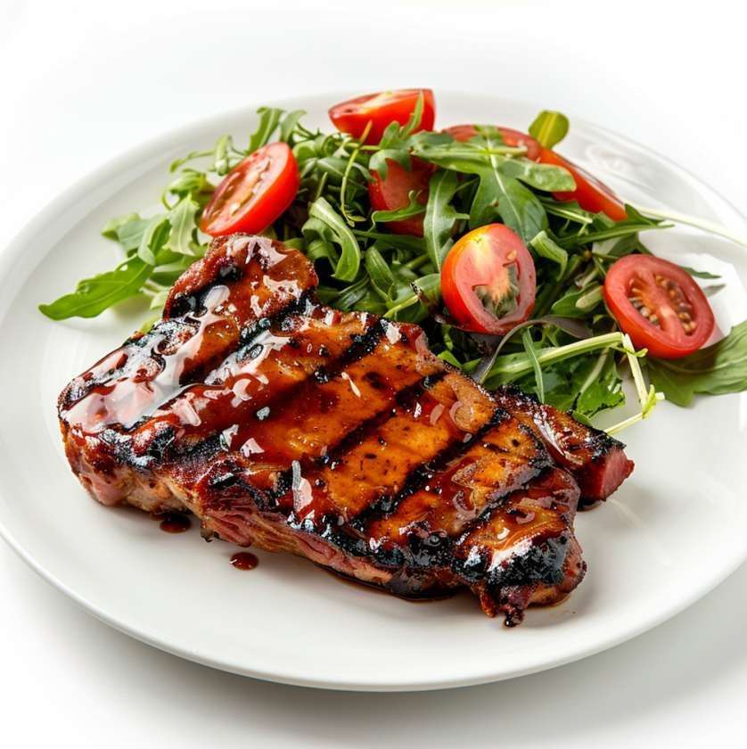 Braised Ribs with Teriyaki Glaze