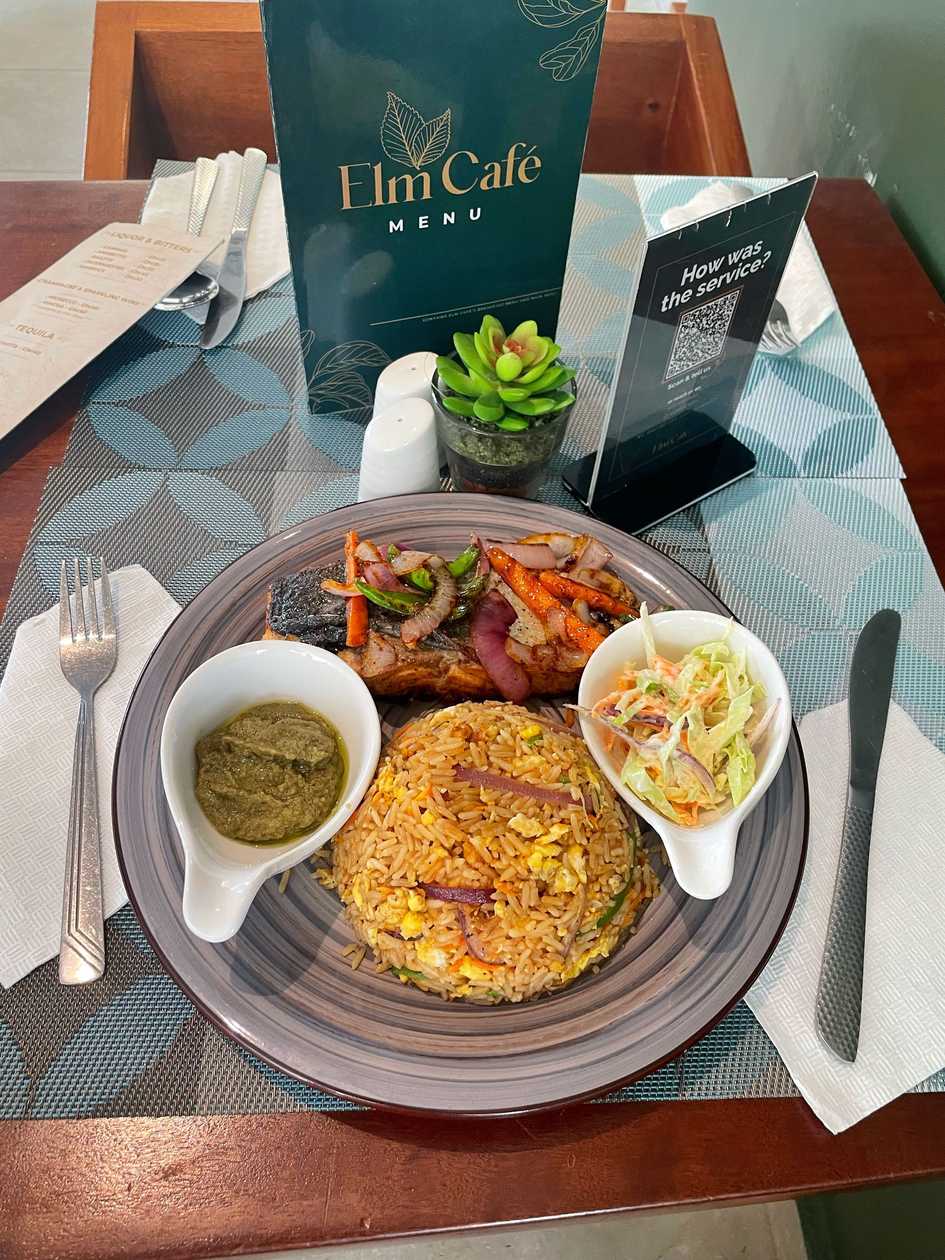 Salmon Fillet with Seasonal veg