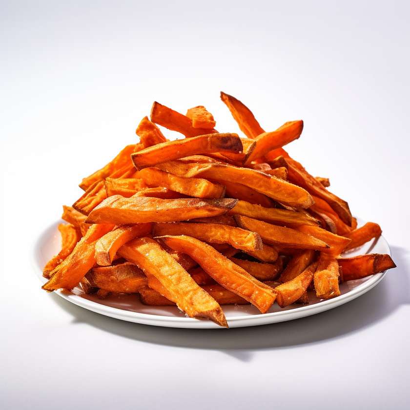 Sweet Potato Fries with Garlic Sauce