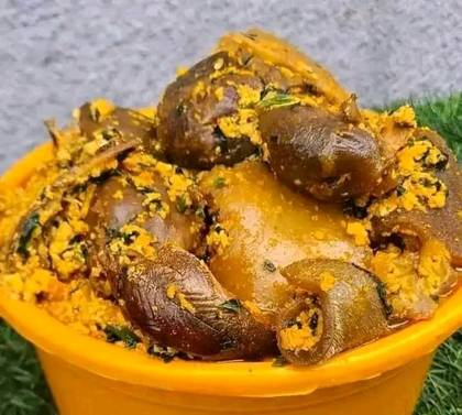 A litre of Egwusi soup