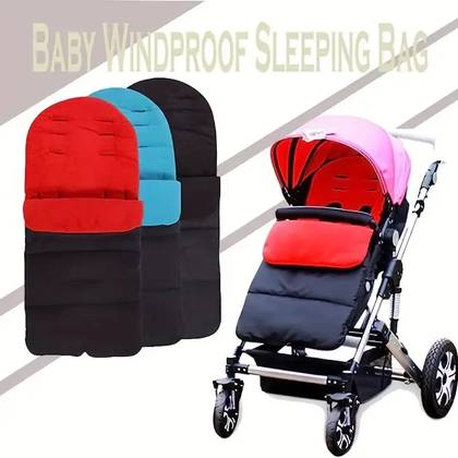 Cozy Baby Stroller Footmuff  – Windproof and Warm (Cover) BLACK