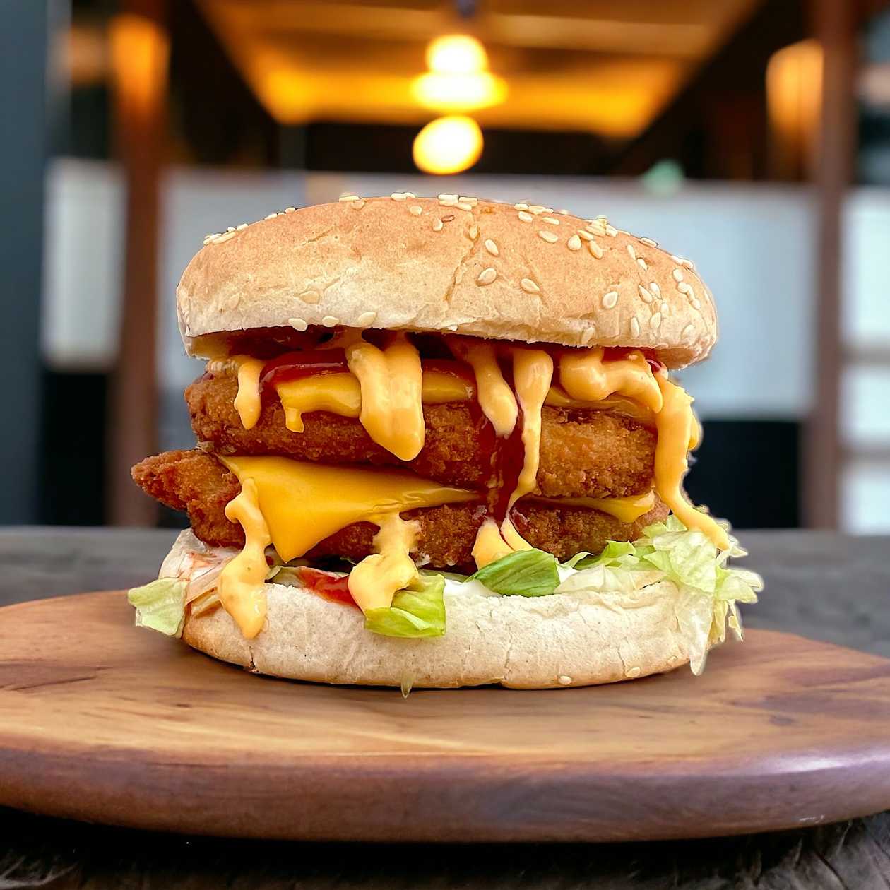 Double cheeseburger