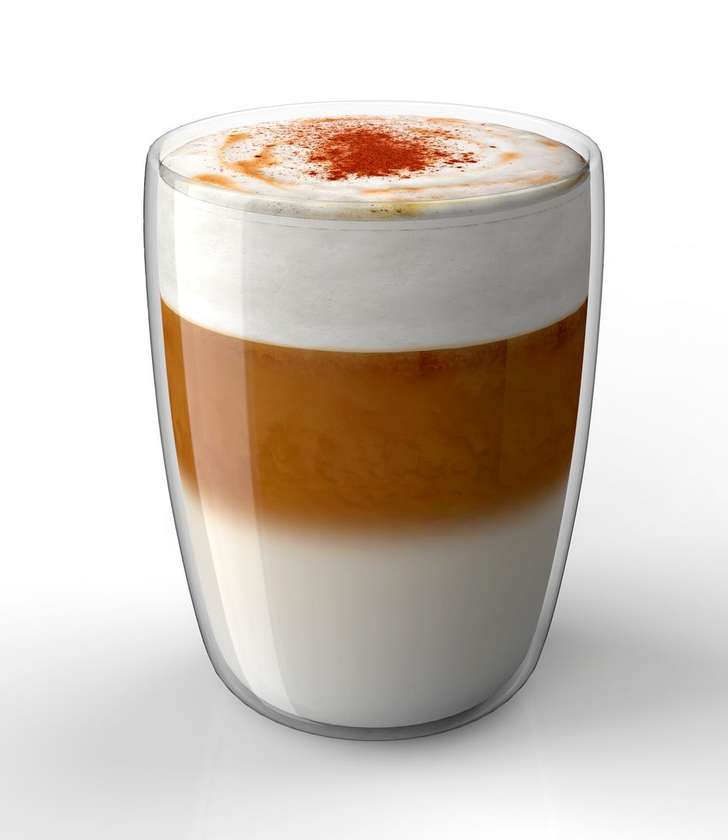 Invincible cappuccino with topping
