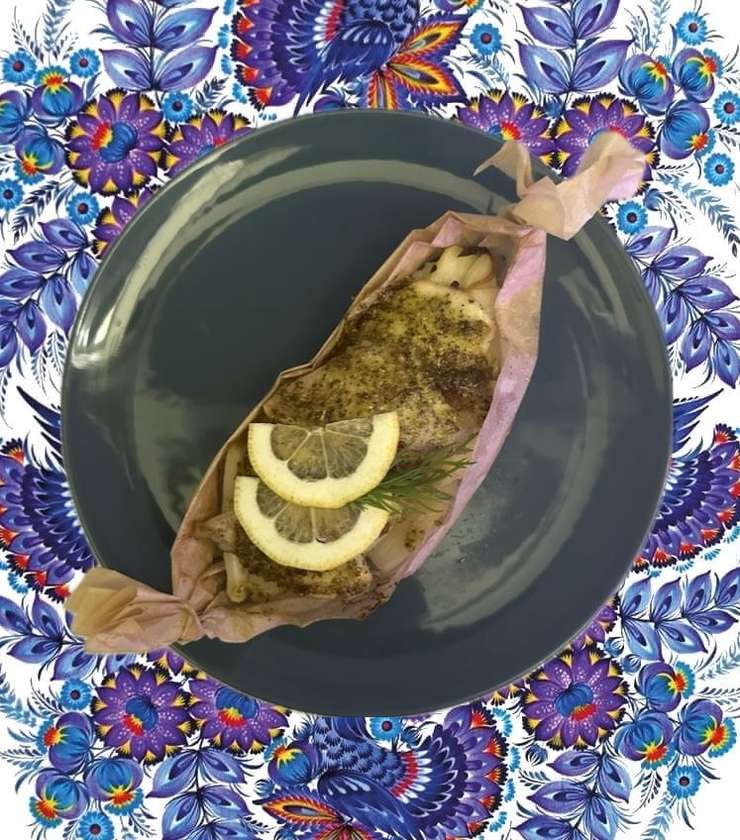 Pečená ryba s brambory