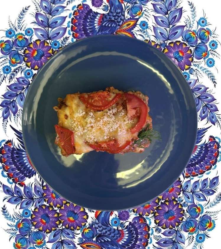 Mousaka z lilku a masa