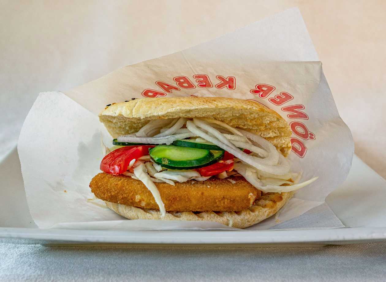 Fried cheese in a bun