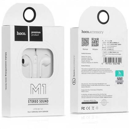 Hoco M1 wire-controlled earphones with microphone