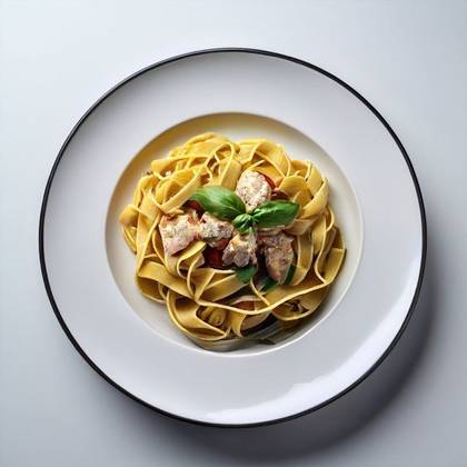 Smetanové tagliatelle