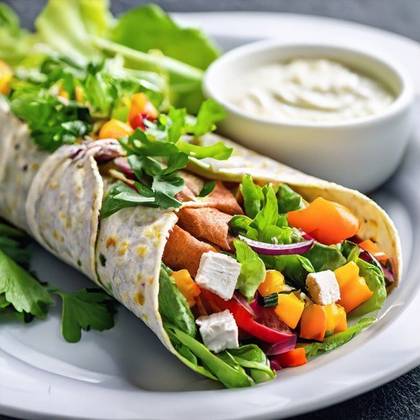 Tortilla plněná stripsy