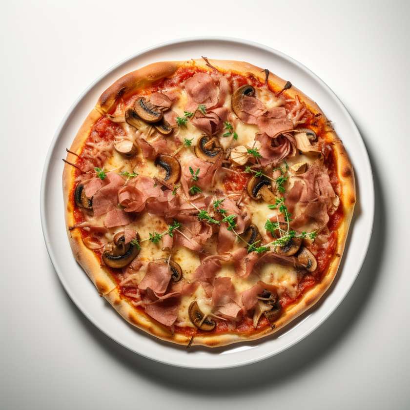 Prosciutto con funghi