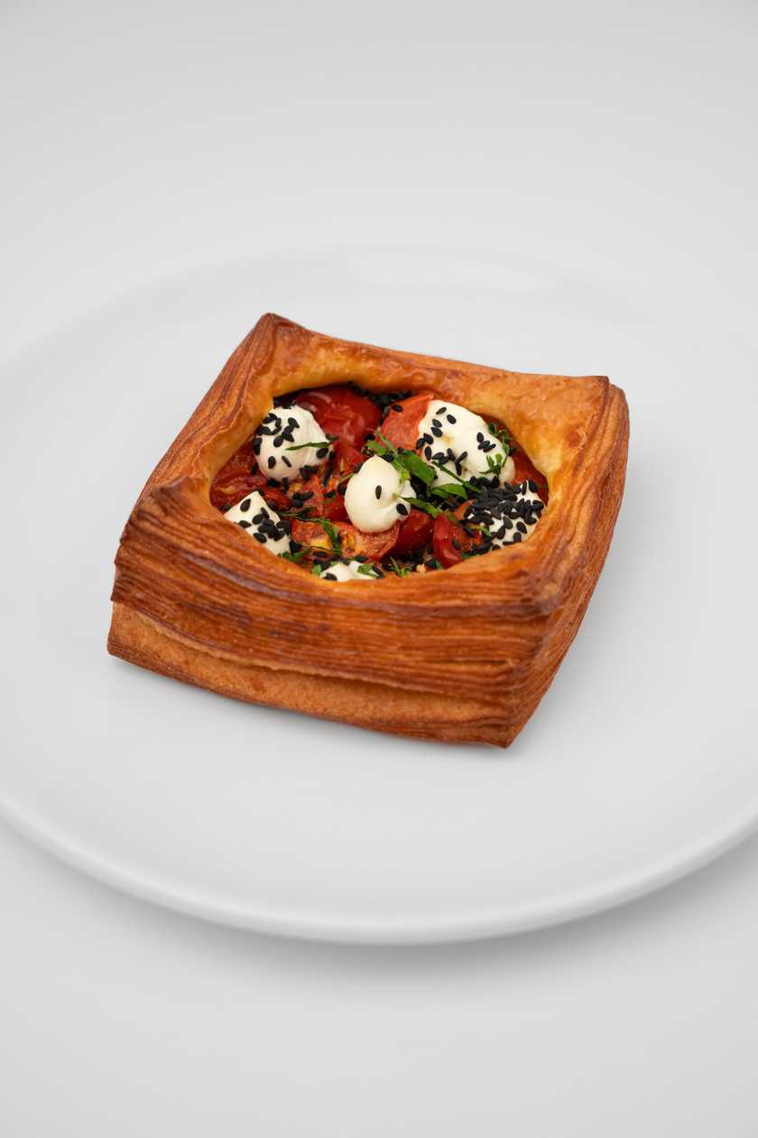 Danish with Tomatoes and Cream Cheese