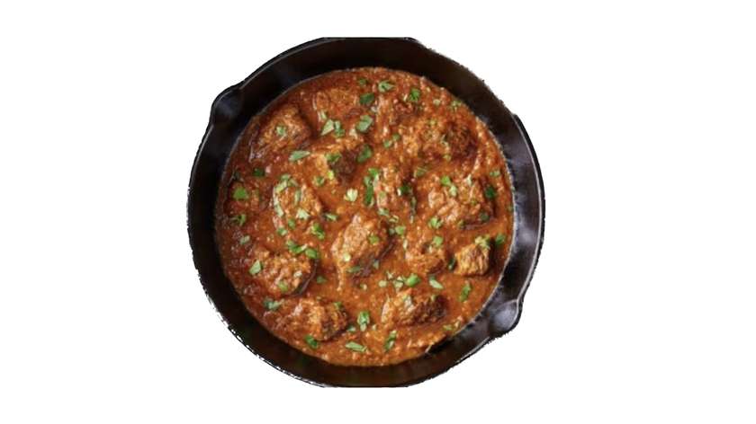 madras beef curry & rice