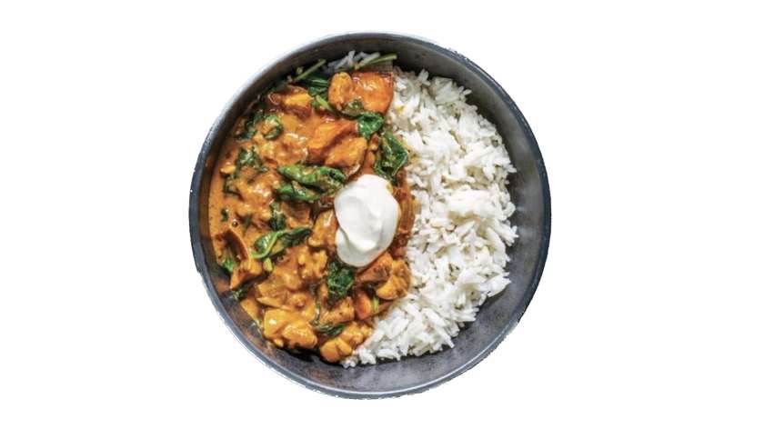 chiken korma curry & rice