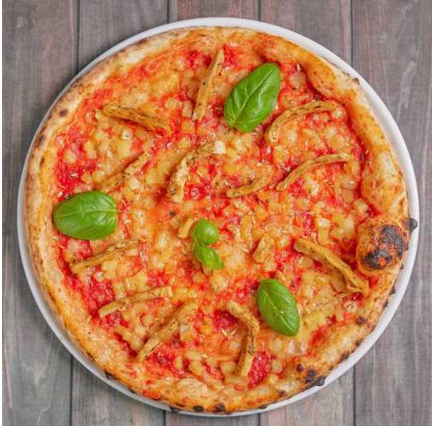 Vegan Chicken Pizza