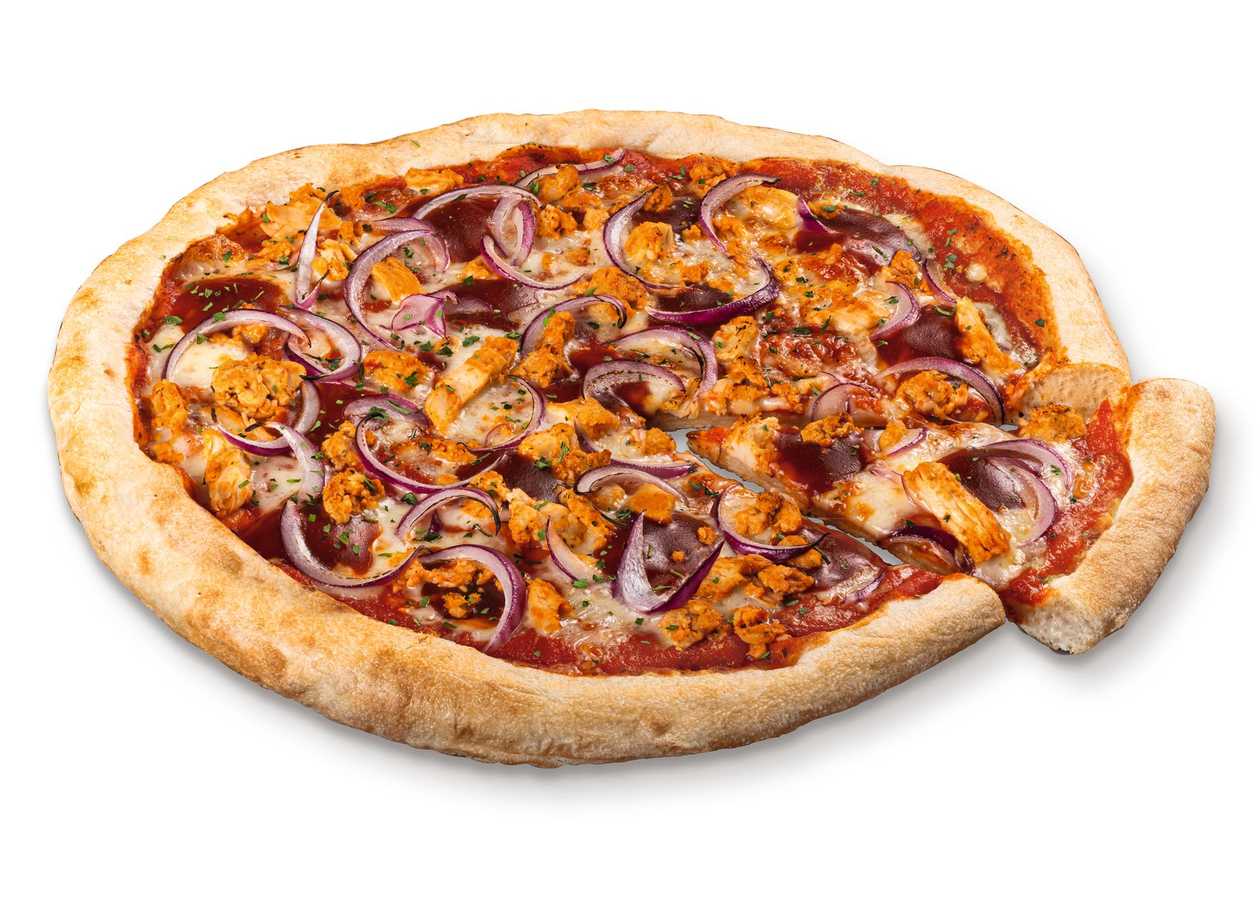 BBQ pollo pizza