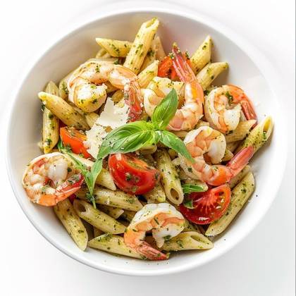 Penne con gamberetti