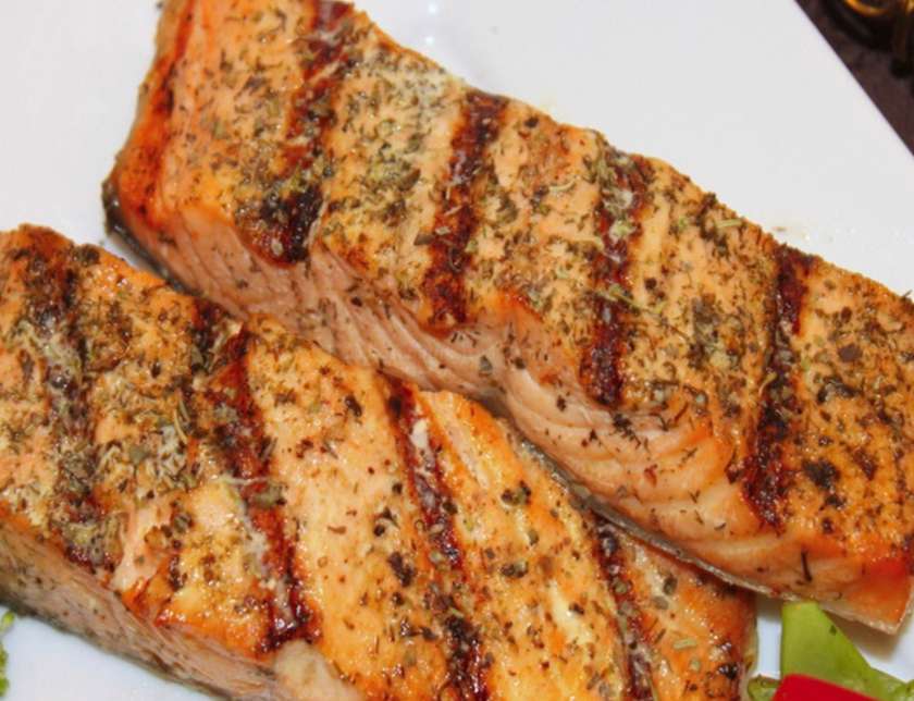 Salmão na Brasa