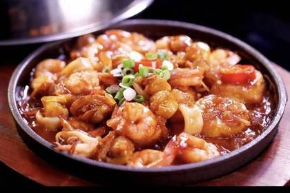 Sizzling Hot Plate Shrimp