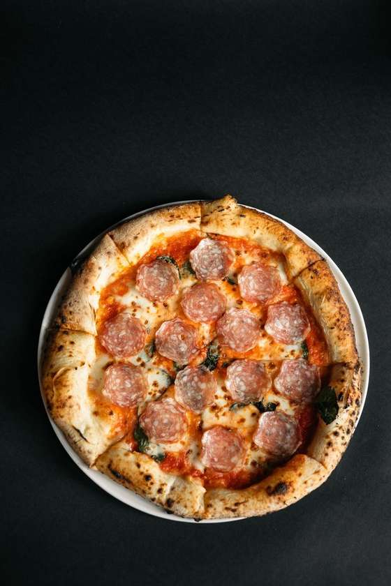 Margherita Pizza with Farm Salami