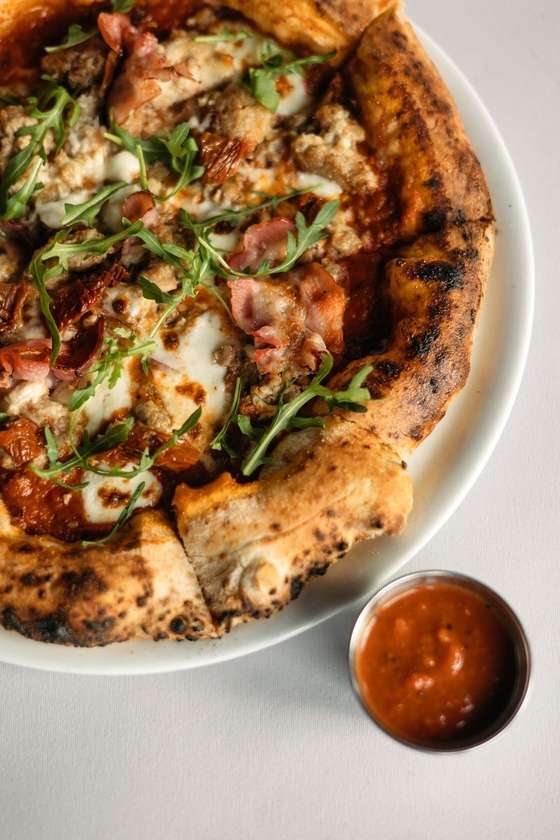 Marinara Pizza with Veal Brain