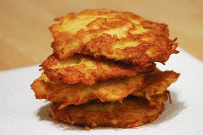 Homemade potato pancakes