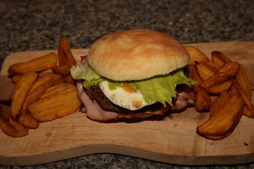 Baconeggs burger