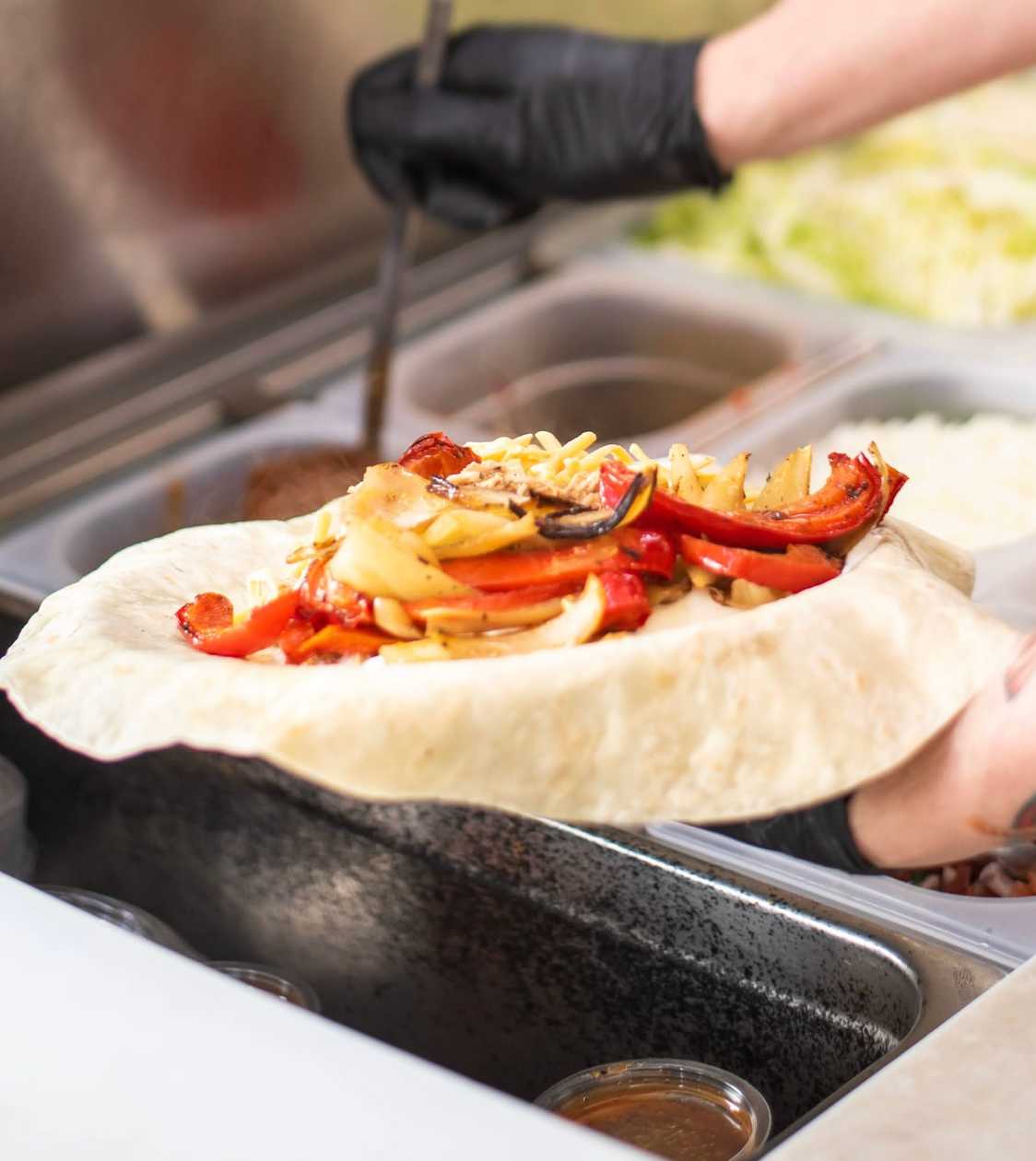 Fajita burrito