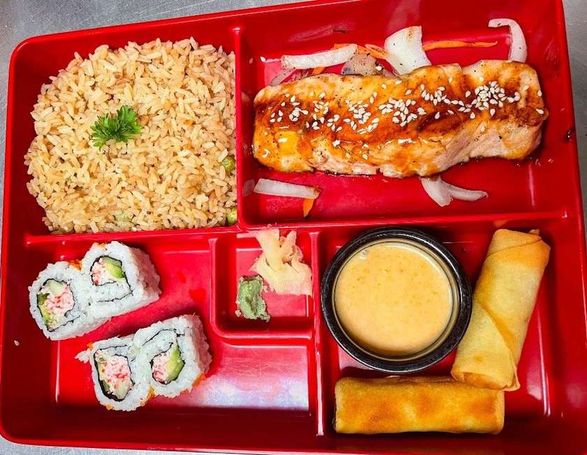 E02. Salmon Teriyaki Bento